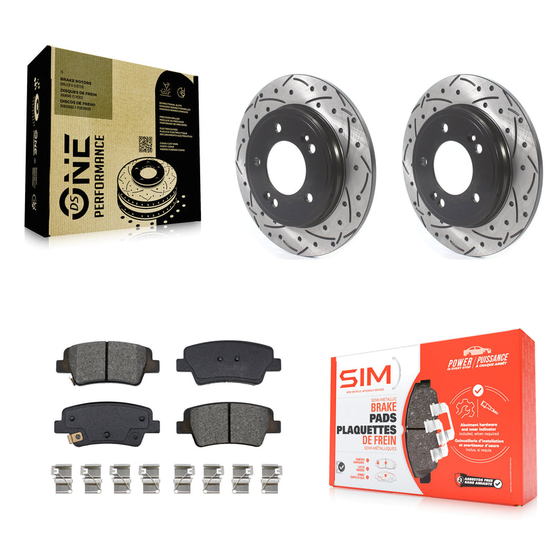 Transit Auto KDS-101086 Disc Brake Kit for 2021-2024 Kia Niro, Hyundai Elantra - Rear