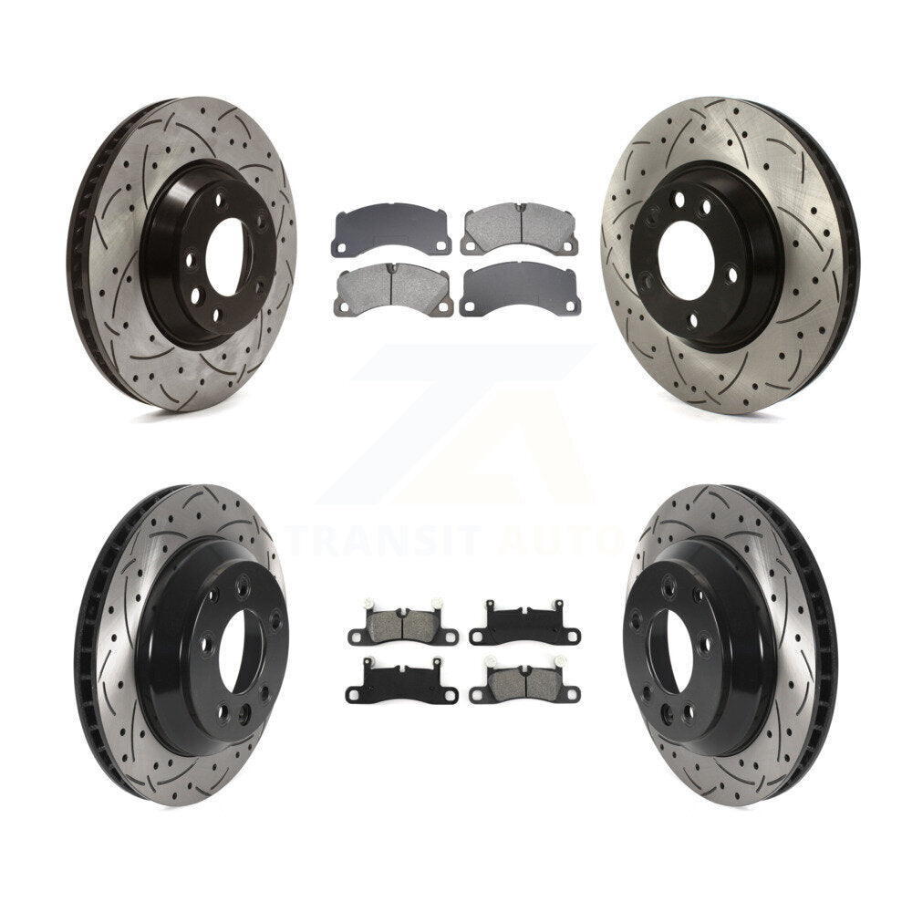 Transit Auto KDS-101097 Disc Brake Kit for 2011-2013 Porsche Cayenne - Front and Rear