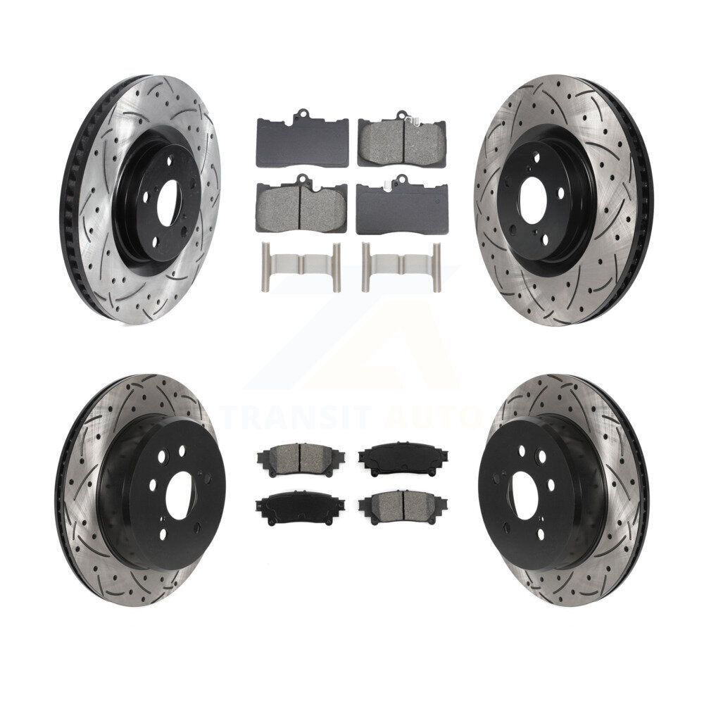 Transit Auto KDS-101099 Disc Brake Kit for 2013-2020 Lexus IS350, Lexus GS300 and More - Front and Rear