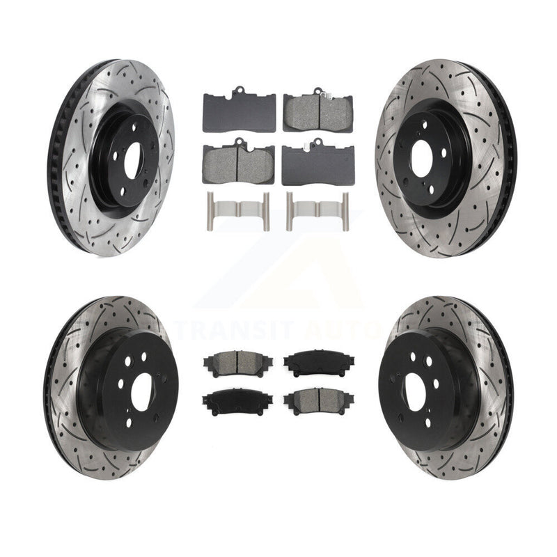 Transit Auto KDS-101099 Disc Brake Kit for 2013-2020 Lexus IS350, Lexus GS300 and More - Front and Rear