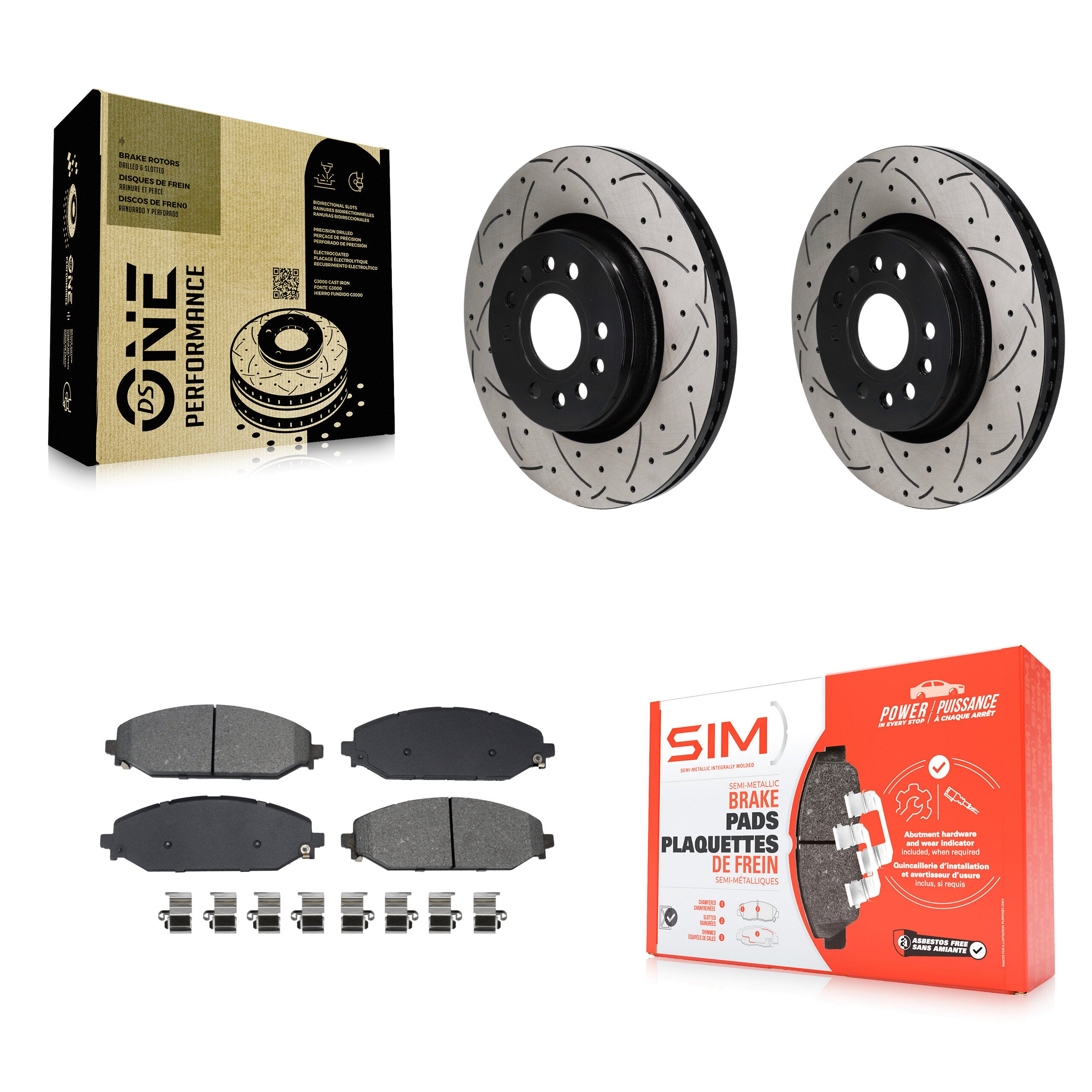 Transit Auto KDS-101109 Disc Brake Kit for 2021-2024 Jeep Grand Wagoneer L, Jeep Wagoneer L and More - Front