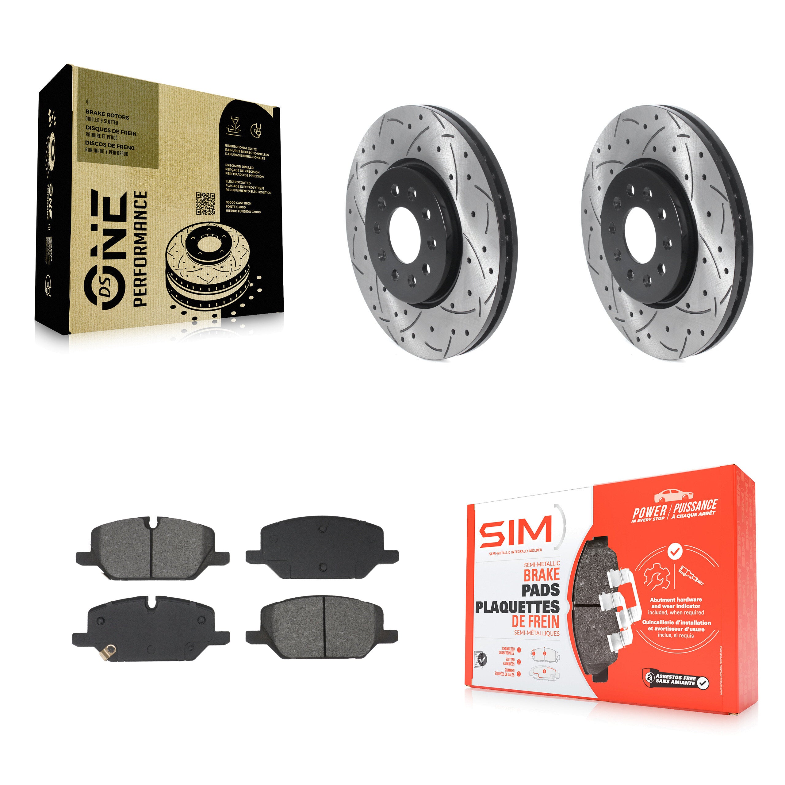 Transit Auto KDS-101119 Disc Brake Kit for 2020-2021 Chevrolet Equinox, GMC Terrain - Front
