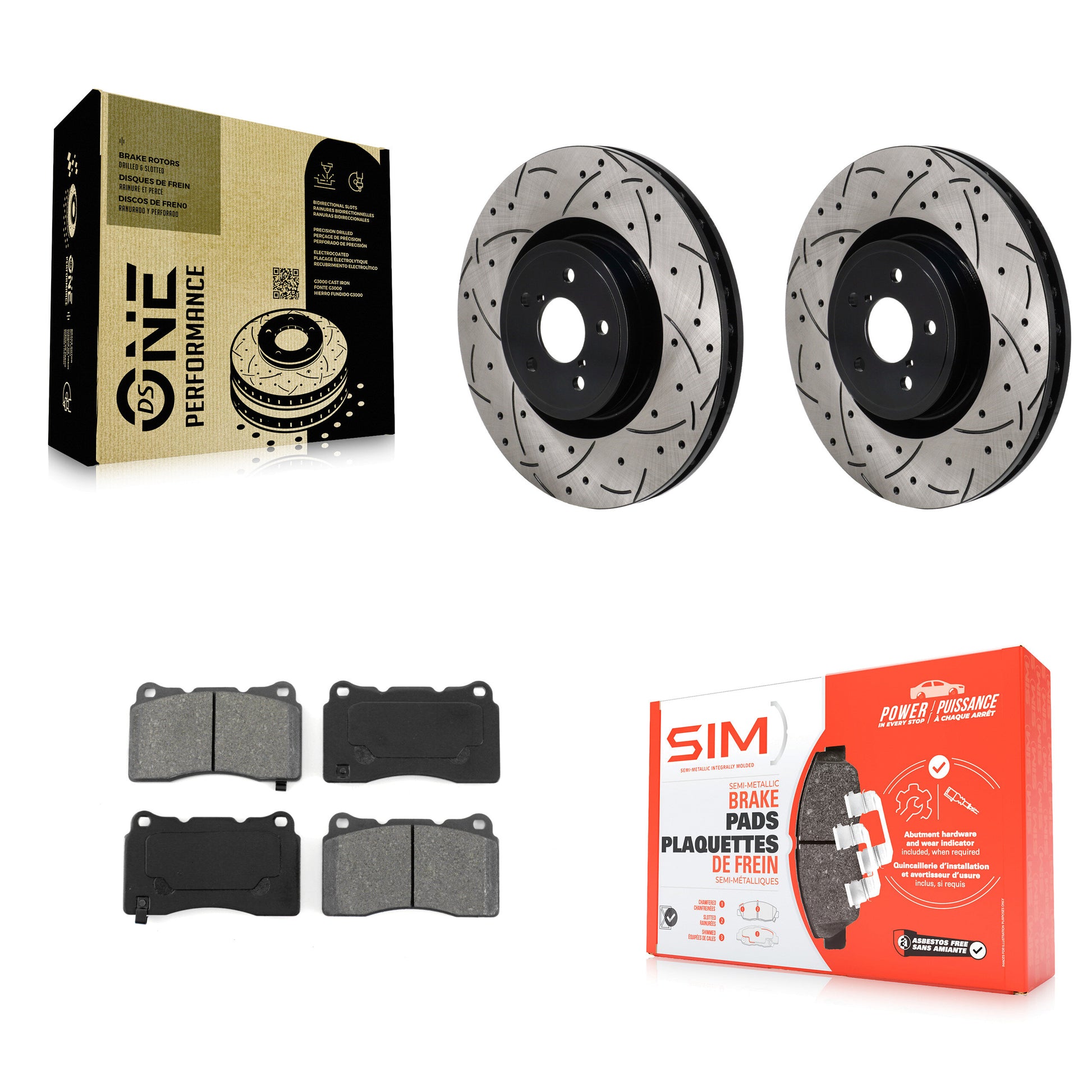 Transit Auto KDS-101121 Disc Brake Kit for 2004-2020 Toyota 86, Subaru BRZ, Subaru Impreza - Front