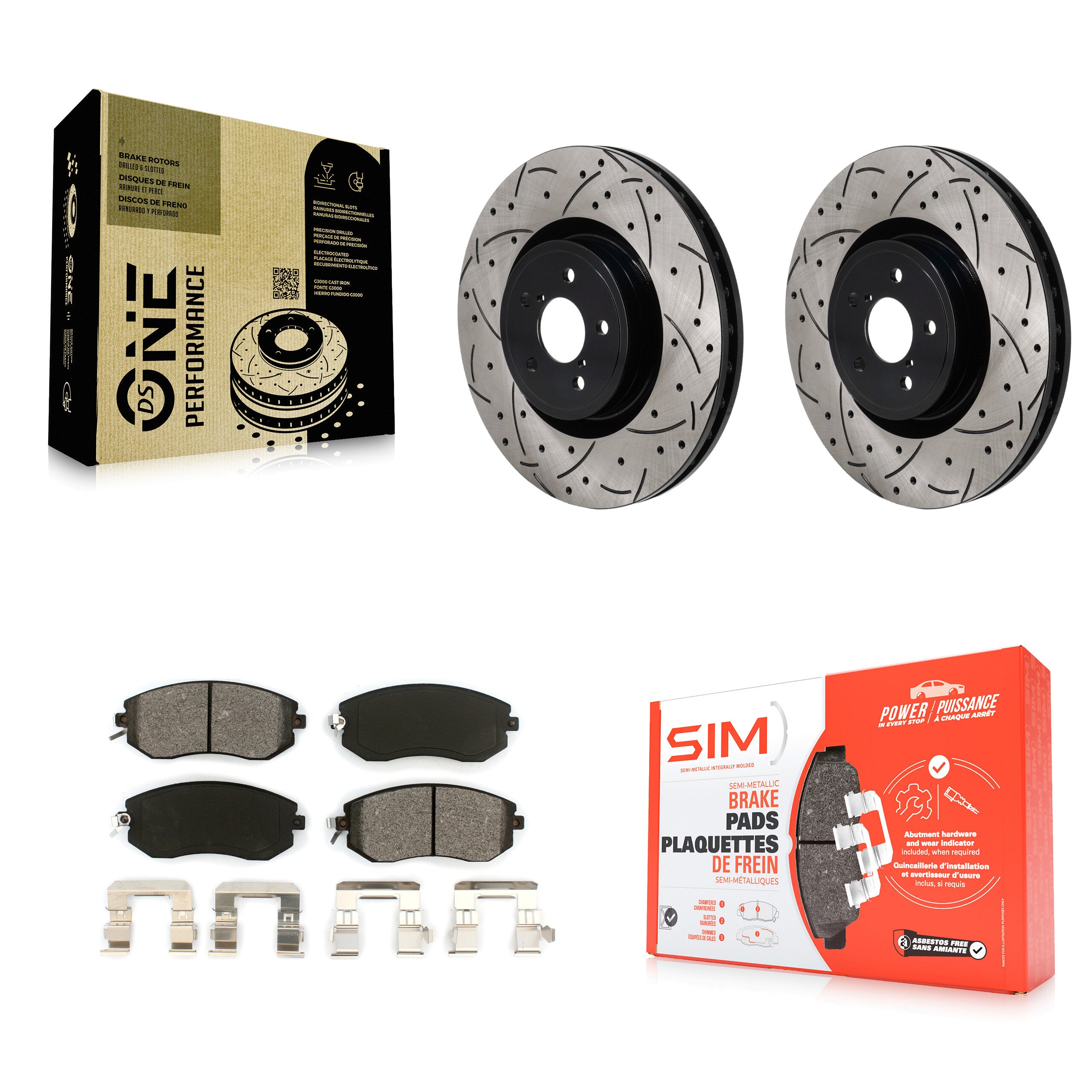 Transit Auto KDS-101122 Disc Brake Kit for 2019 Toyota 86 - Front