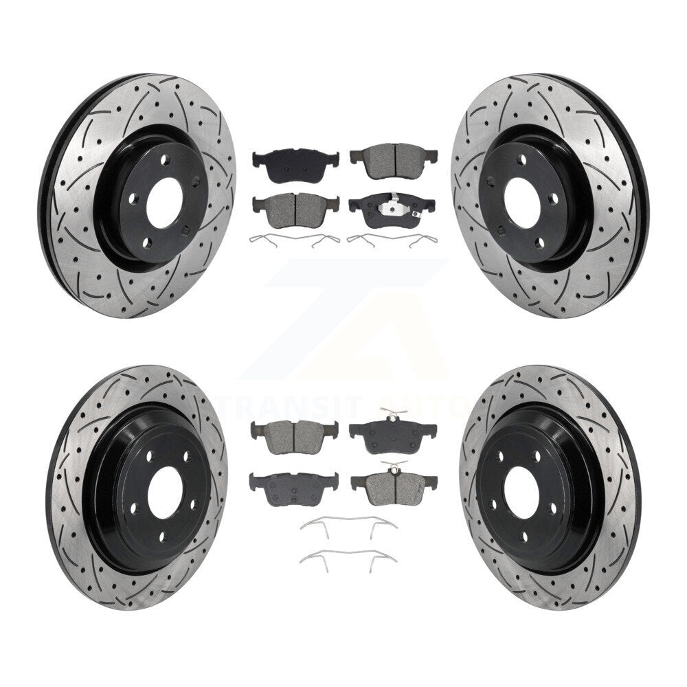 Transit Auto KDS-101127 Disc Brake Kit for 2020-2023 Ford Bronco Sport, Lincoln Corsair, Ford Escape - Front and Rear