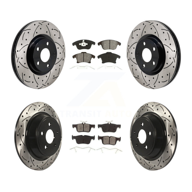 Transit Auto KDS-101135 Disc Brake Kit for 2017-2020 Lincoln MKZ - Front and Rear