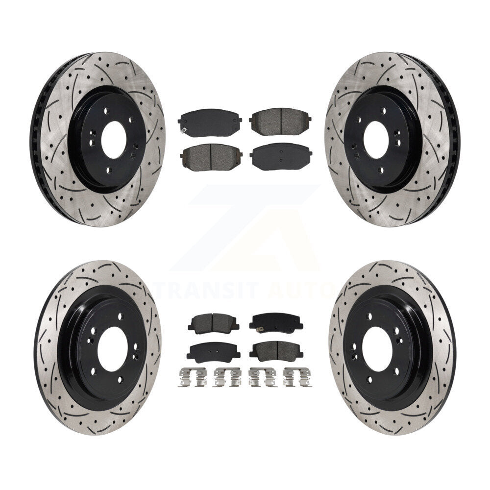 Transit Auto KDS-101142 Disc Brake Kit for 2022-2024 Kia Sportage, Hyundai Tucson - Front and Rear
