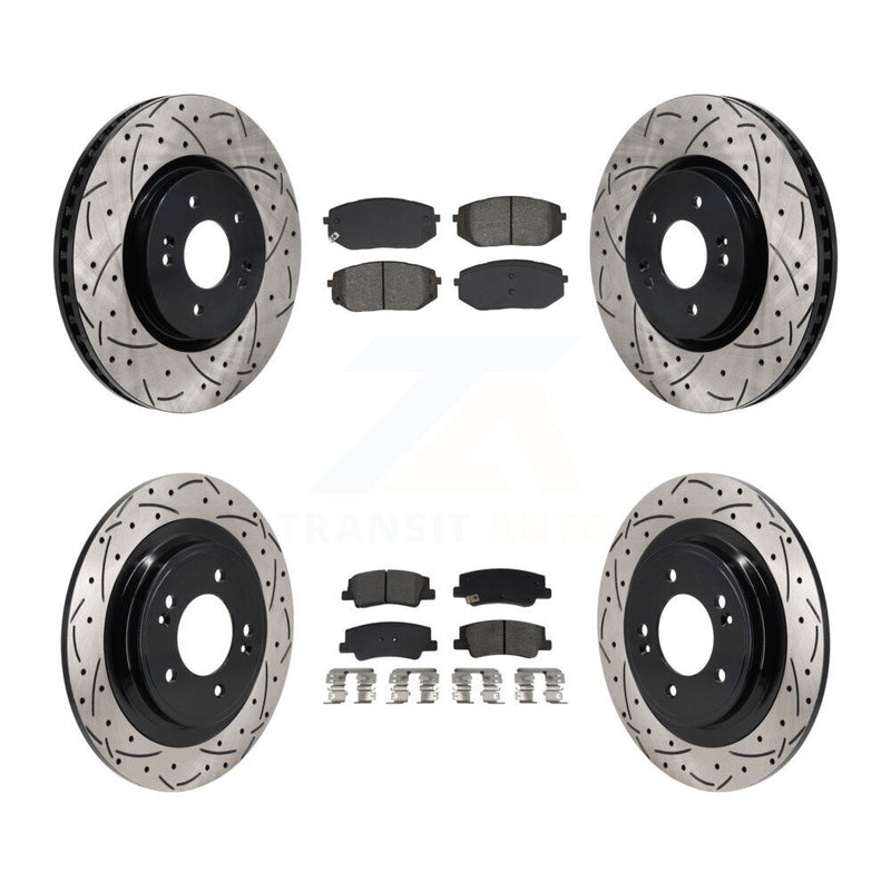 Transit Auto KDS-101142 Disc Brake Kit for 2022-2024 Kia Sportage, Hyundai Tucson - Front and Rear
