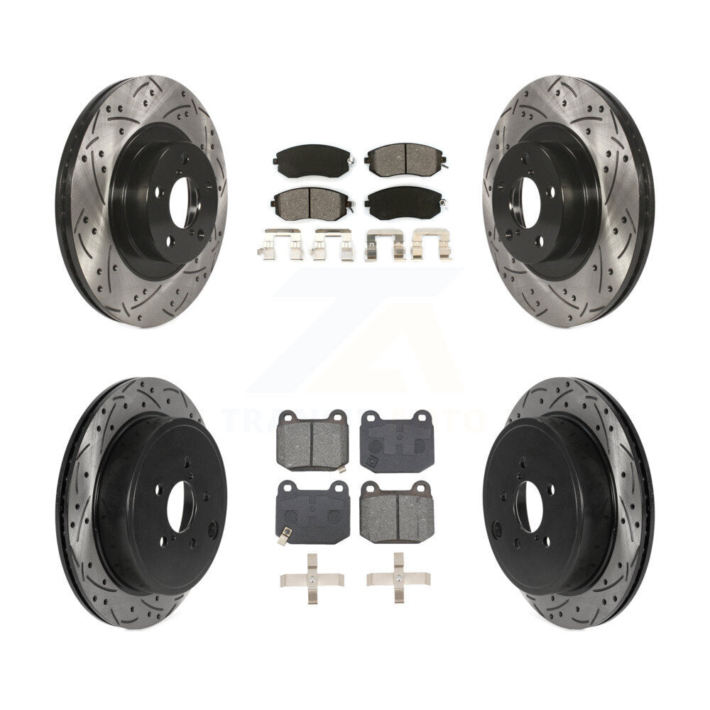 Transit Auto KDS-101145 Disc Brake Kit for 2017 Subaru BRZ - Front and Rear