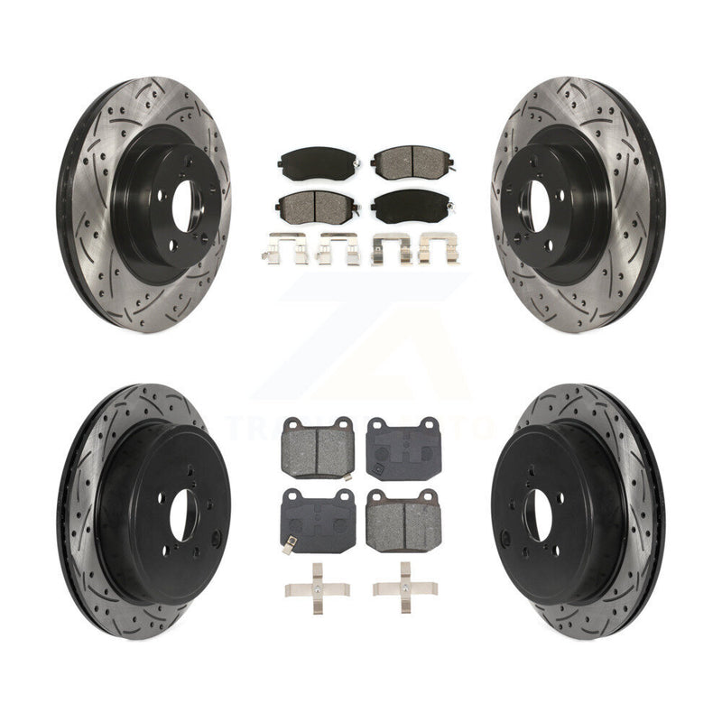 Transit Auto KDS-101145 Disc Brake Kit for 2017 Subaru BRZ - Front and Rear