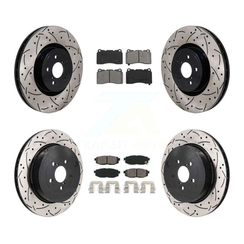 Transit Auto KDS-101146 Disc Brake Kit for 2017 Subaru BRZ - Front and Rear