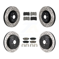 Transit Auto KDS-101146 Disc Brake Kit for 2017 Subaru BRZ - Front and Rear