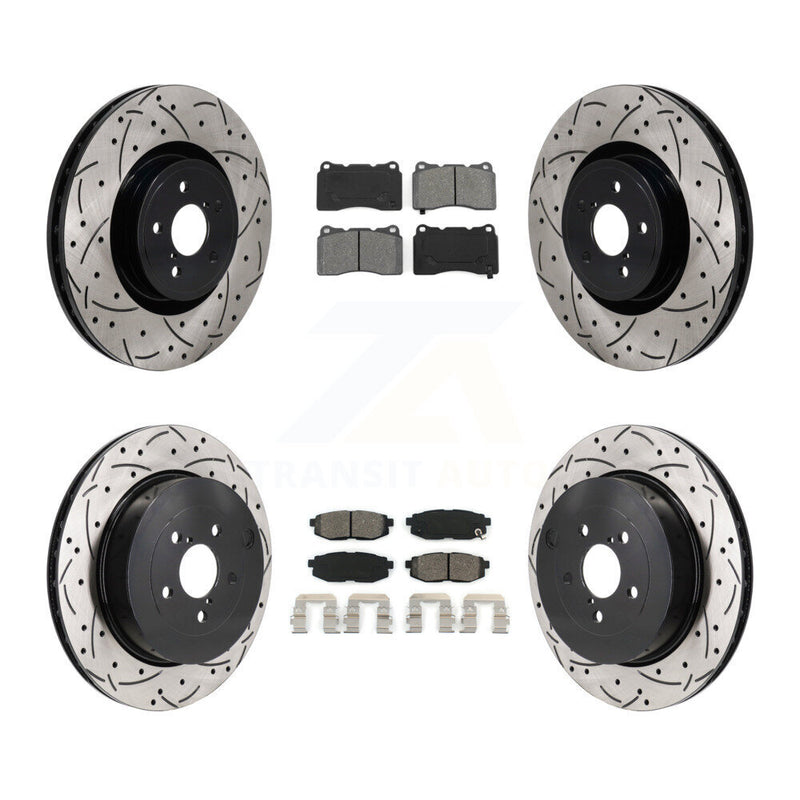Transit Auto KDS-101146 Disc Brake Kit for 2017 Subaru BRZ - Front and Rear