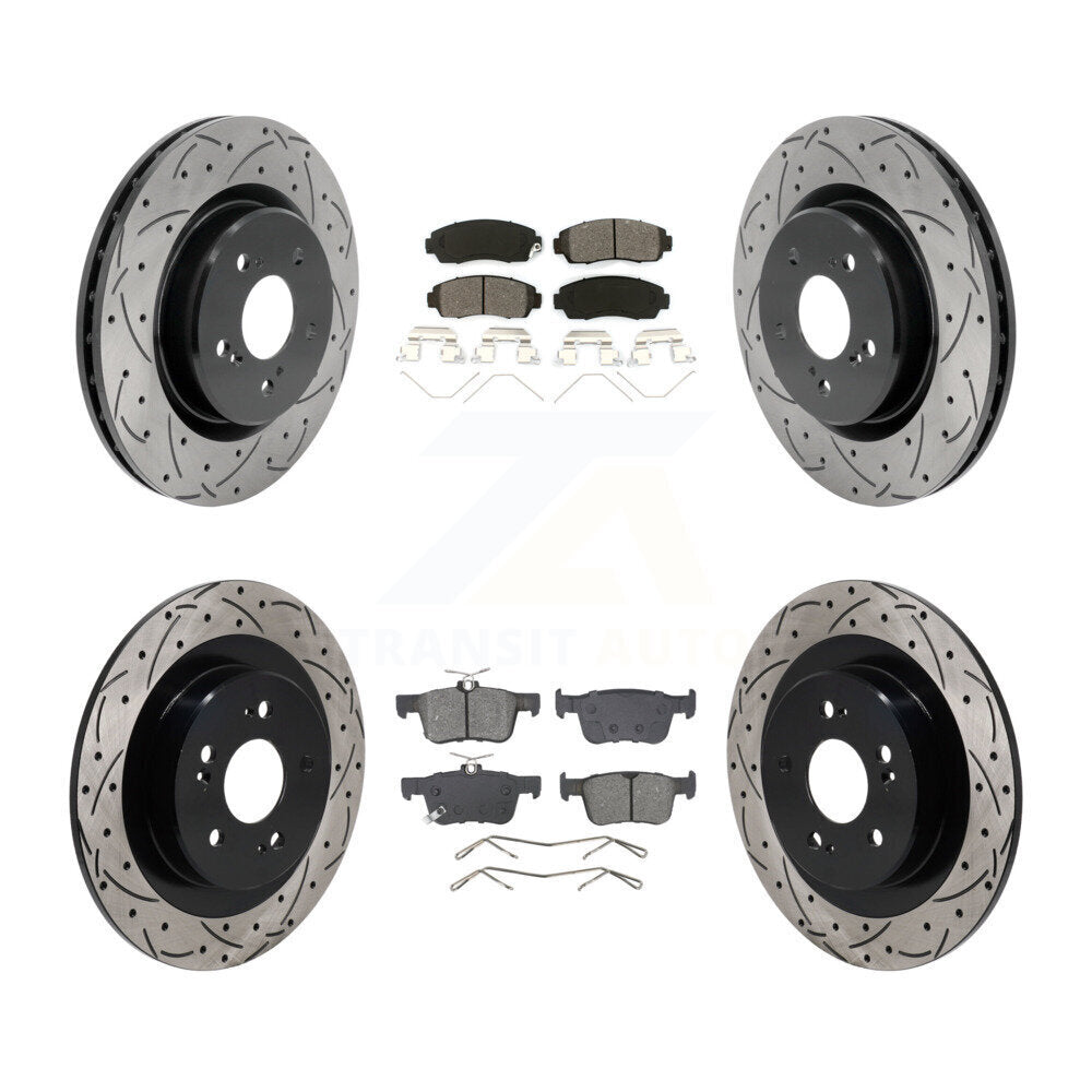 Transit Auto KDS-101149 Disc Brake Kit for 2021-2023 Acura TLX - Front and Rear
