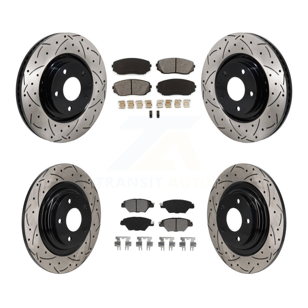 Transit Auto KDS-101151 Disc Brake Kit for 2016-2023 Mazda CX-9 - Front and Rear