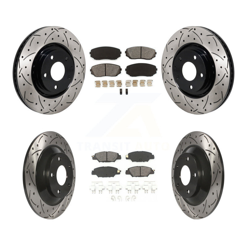 Transit Auto KDS-101152 Disc Brake Kit for 2019-2024 Mazda CX-5 - Front and Rear