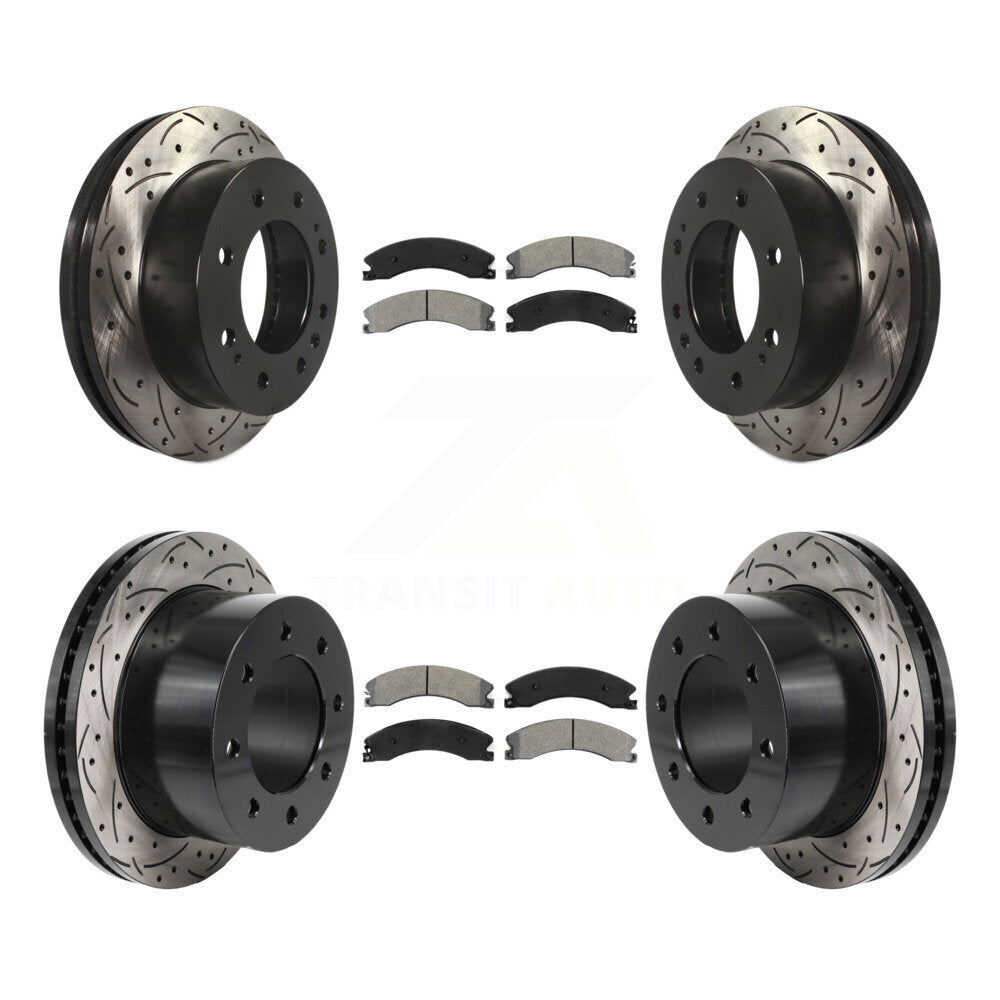 Transit Auto KDS-101153 Disc Brake Kit for 2011-2019 Chevrolet Silverado 3500 HD, GMC Sierra 3500 HD - Front and Rear