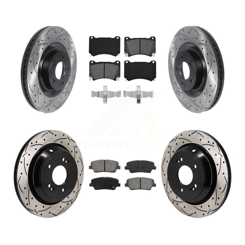 Transit Auto KDS-101154 Disc Brake Kit for 2011 Hyundai Equus - Front and Rear