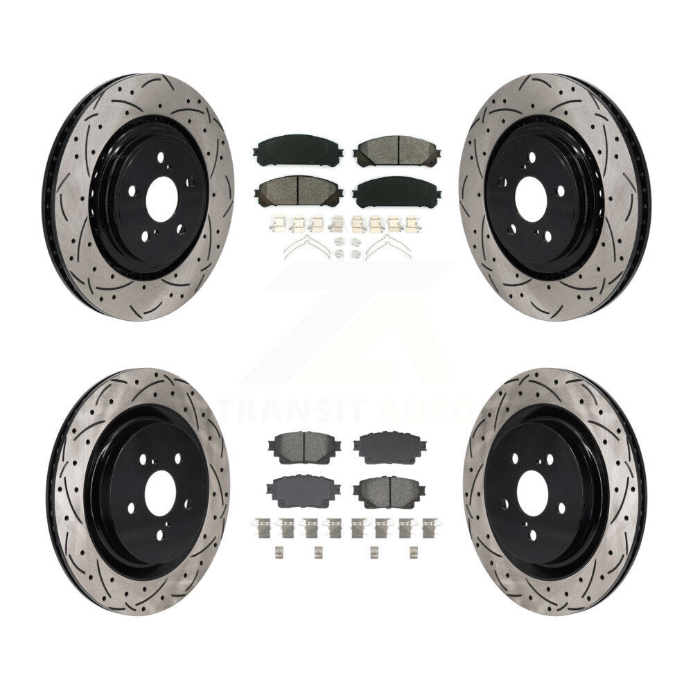 Transit Auto KDS-101158 Disc Brake Kit for 2020-2022 Toyota Highlander - Front and Rear