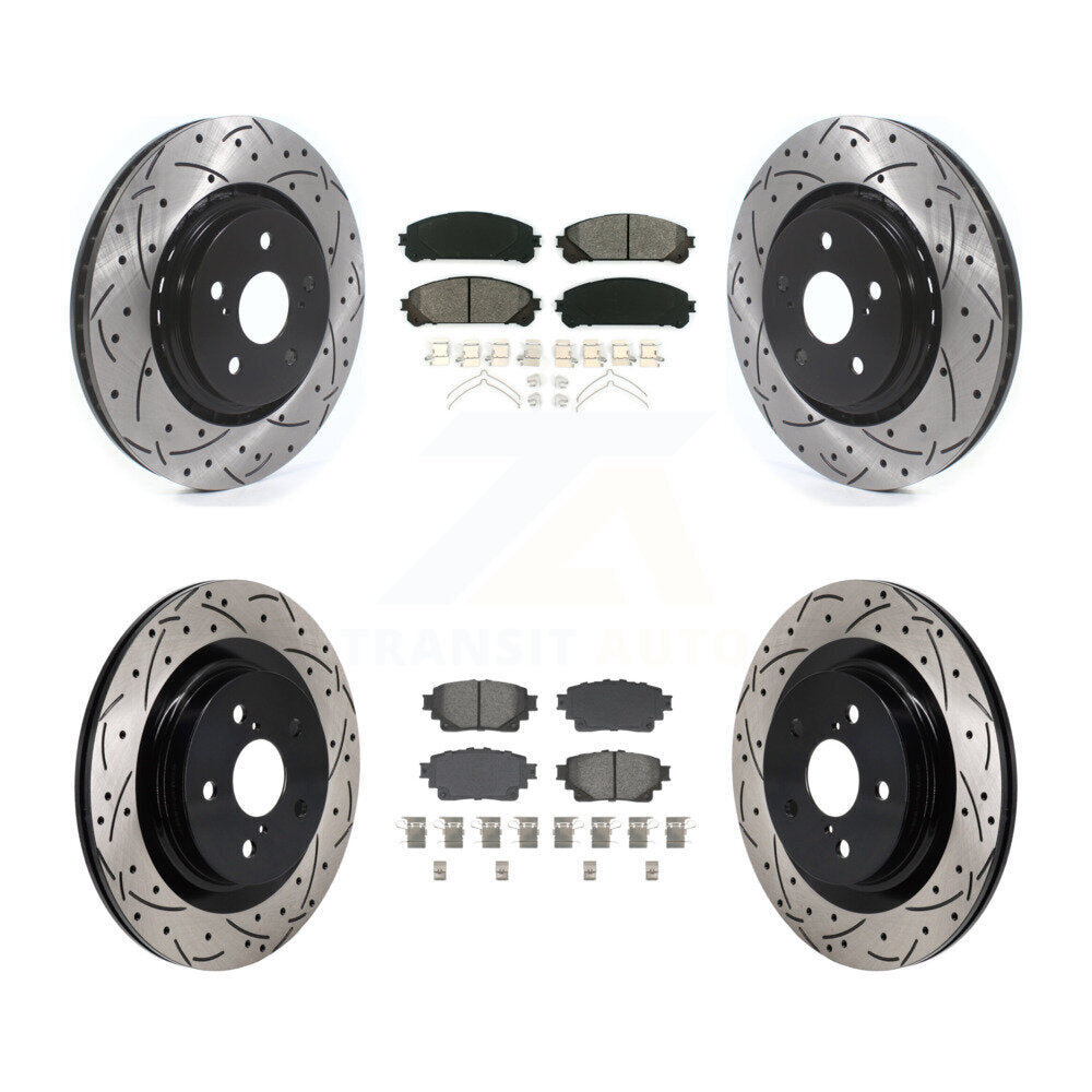 Transit Auto KDS-101159 Disc Brake Kit for 2022-2023 Toyota Crown, Lexus NX250 and More - Front and Rear