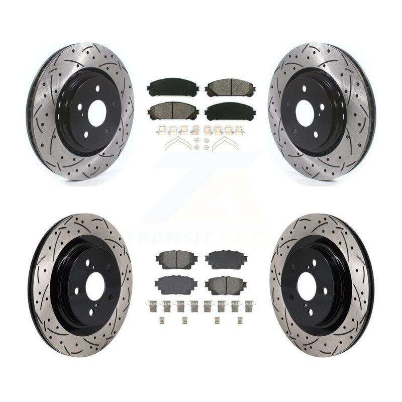 Transit Auto KDS-101159 Disc Brake Kit for 2022-2023 Toyota Crown, Lexus NX250 and More - Front and Rear
