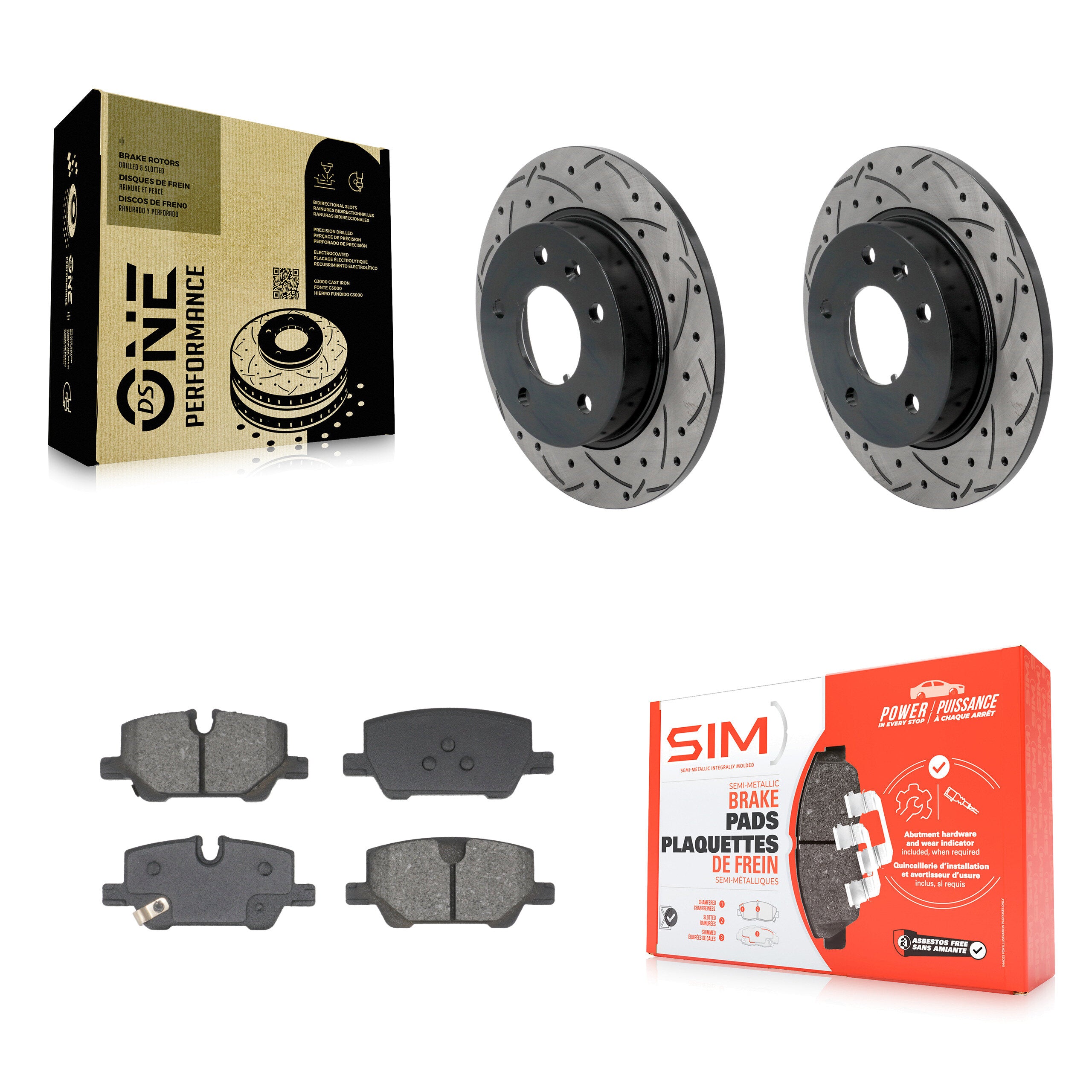 Transit Auto KDS-101161 Disc Brake Kit for 2020-2024 Chevrolet Trailblazer, Buick Encore GX - Rear