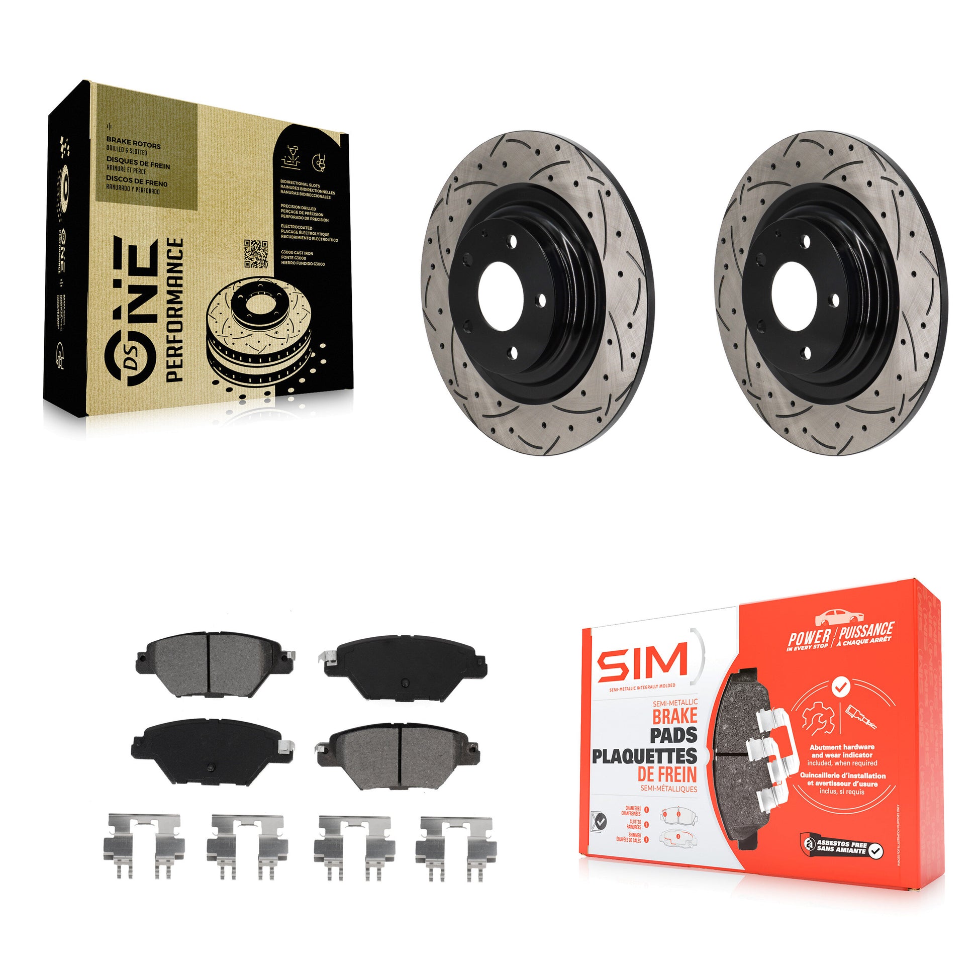 Transit Auto KDS-101165 Disc Brake Kit for 2016-2023 Mazda CX-9 - Rear