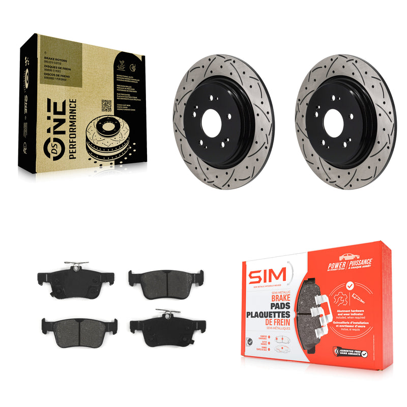 Transit Auto KDS-101168 Disc Brake Kit for 2019-2021 Acura RDX - Rear
