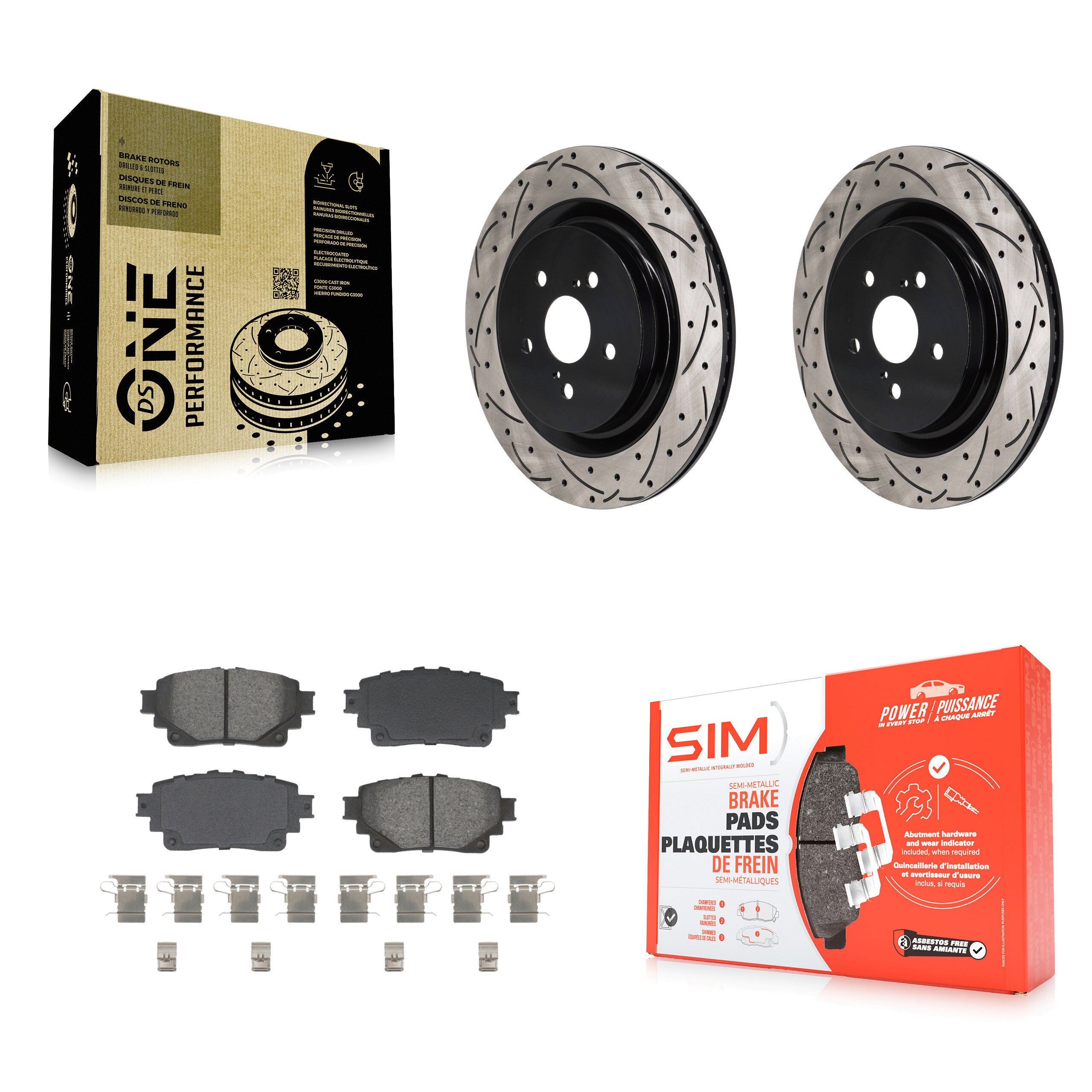 Transit Auto KDS-101171 Disc Brake Kit for 2020-2024 Lexus RX350, Lexus RX450h+ and More - Rear