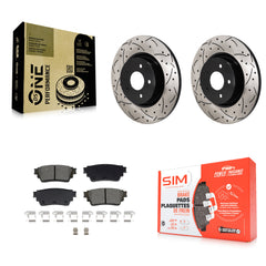 Transit Auto KDS-101185 Disc Brake Kit for 2022-2023 INFINITI QX60, Mitsubishi Outlander, Nissan Pathfinder - Rear