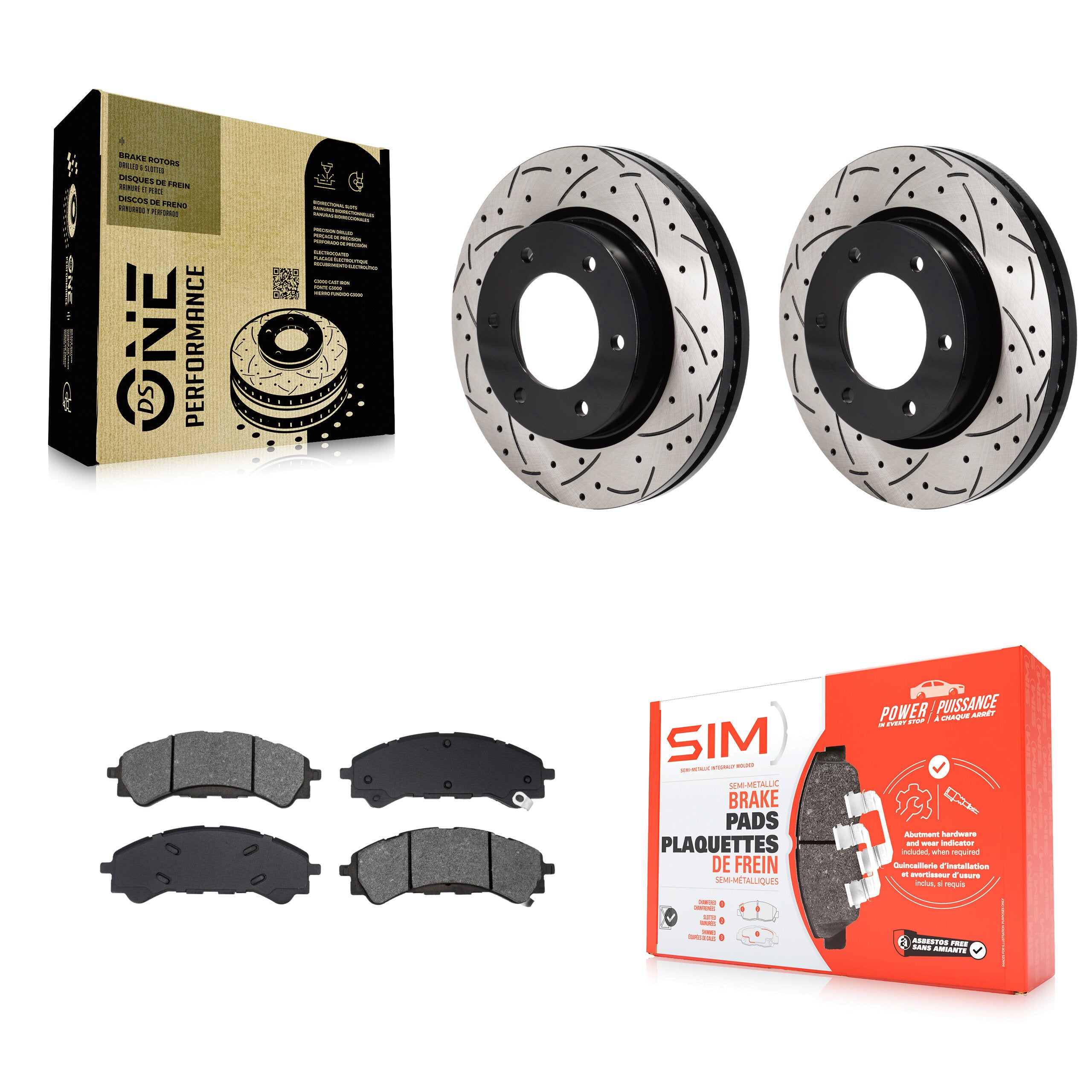 Transit Auto KDS-101193 Disc Brake Kit for 2019-2024 Ford Ranger, Ford Bronco - Front