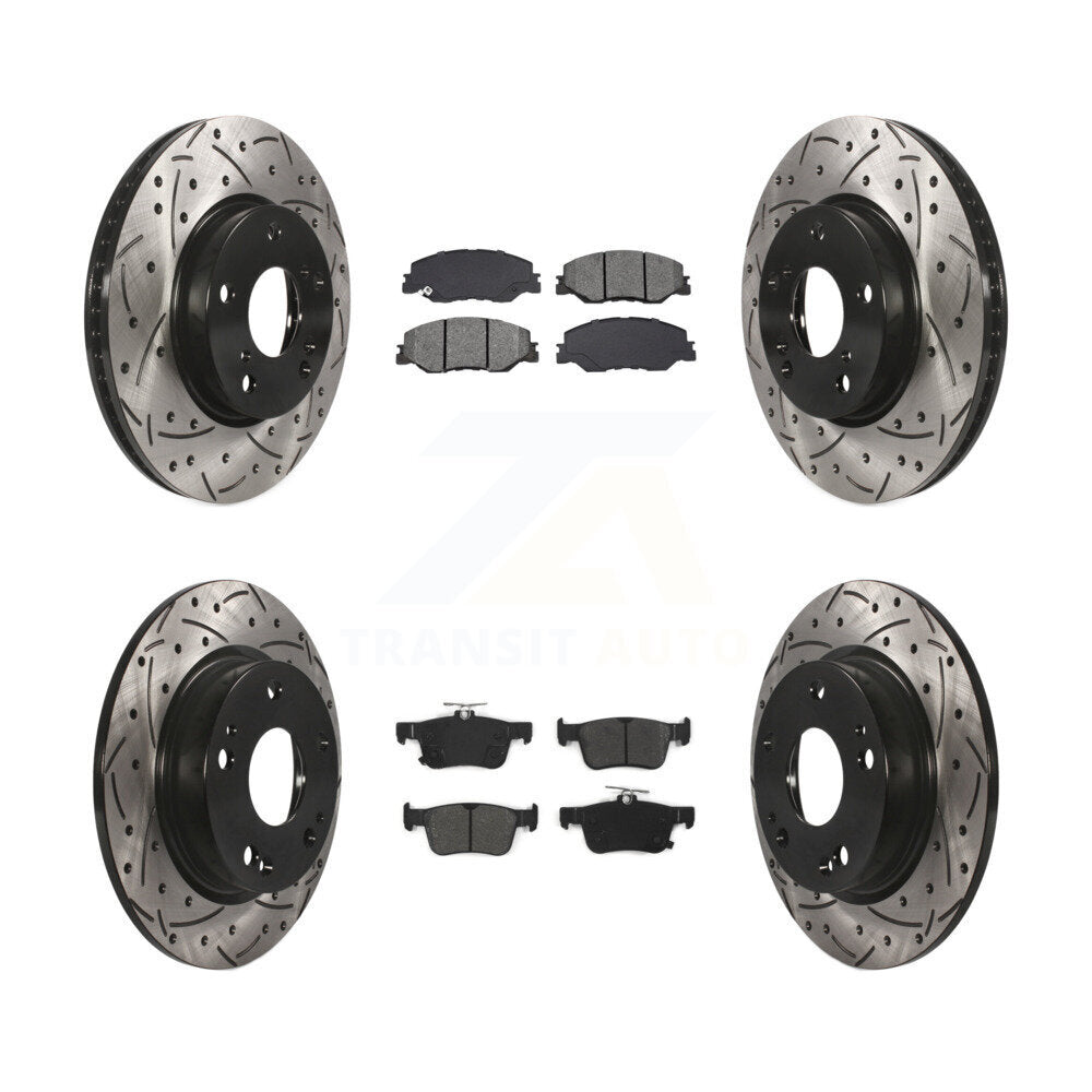 Transit Auto KDS-101196 Disc Brake Kit for 2022-2024 Honda Civic - Front and Rear