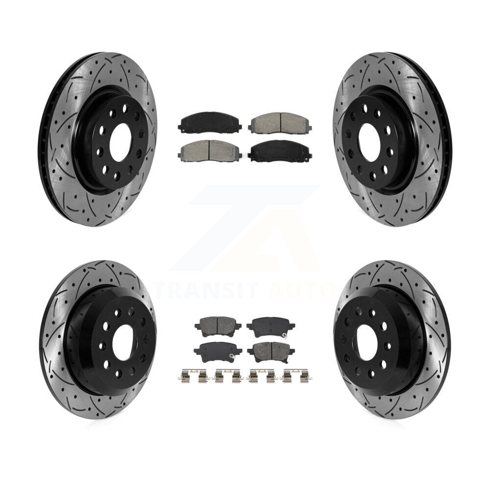Transit Auto KDS-101202 Disc Brake Kit for 2021 Jeep Wrangler - Front and Rear