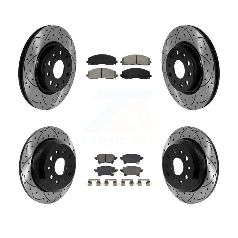 Transit Auto KDS-101202 Disc Brake Kit for 2021 Jeep Wrangler - Front and Rear