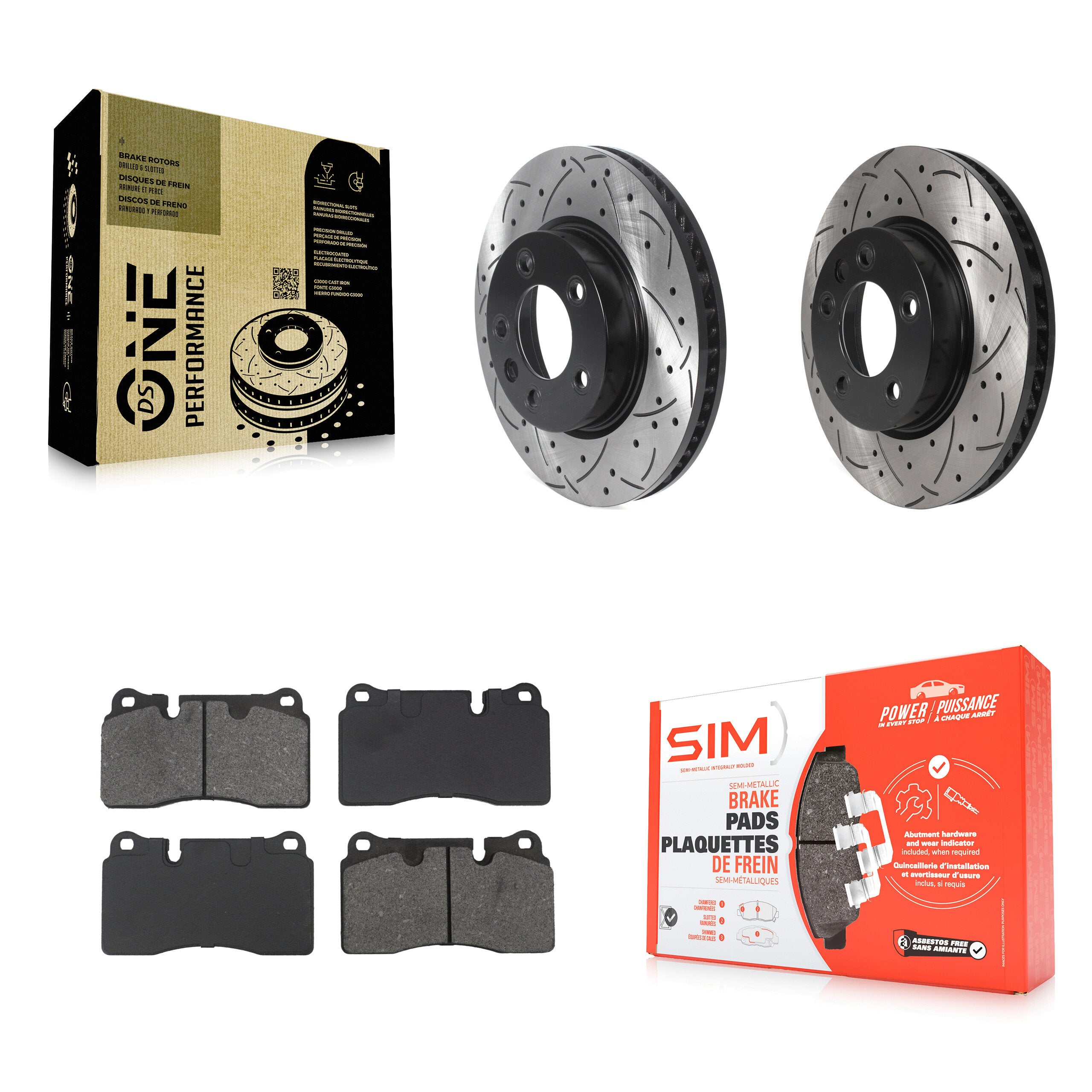Transit Auto KDS-101203 Disc Brake Kit for 2006-2017 Volkswagen Touareg - Front