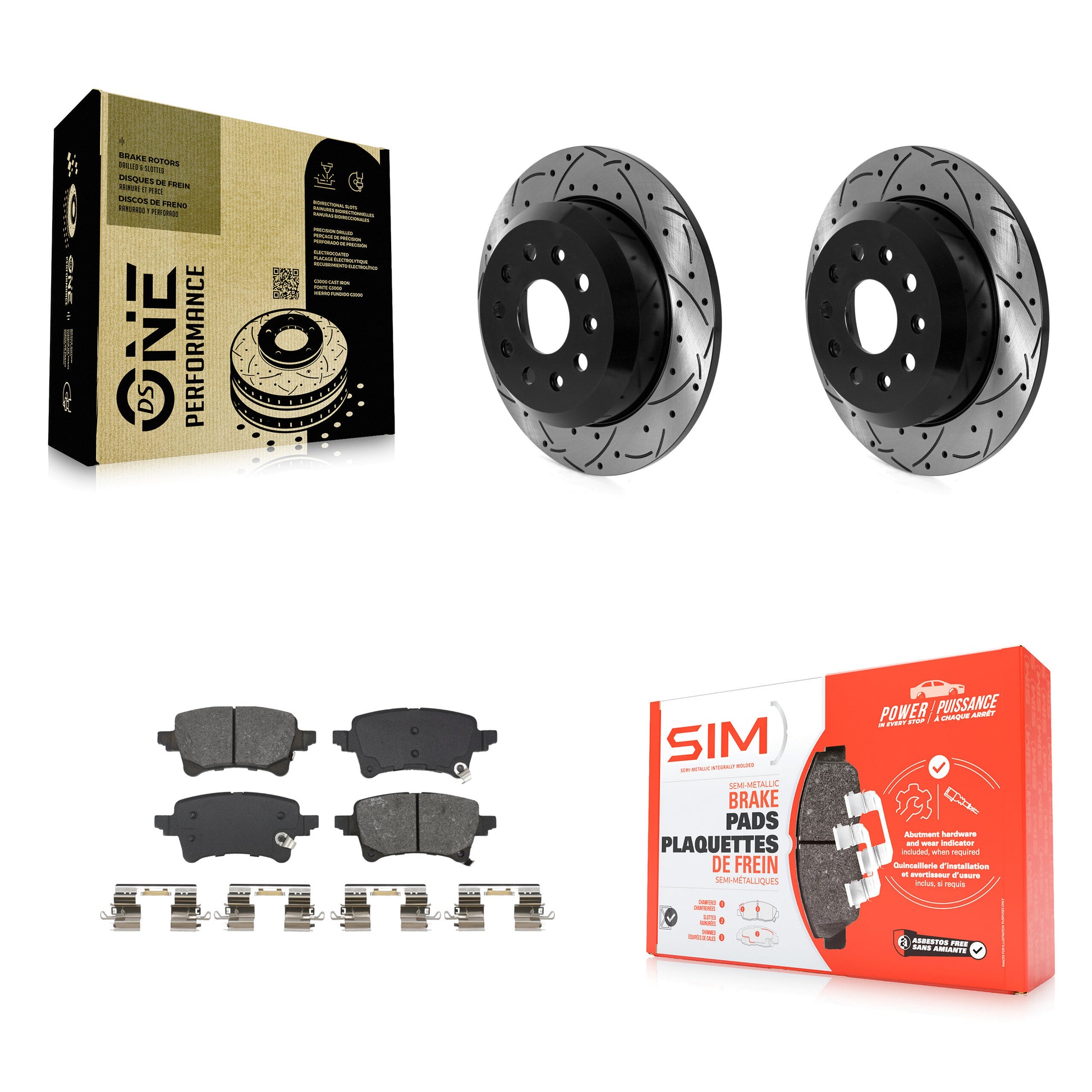 Transit Auto KDS-101206 Disc Brake Kit for 2021 Jeep Wrangler - Rear