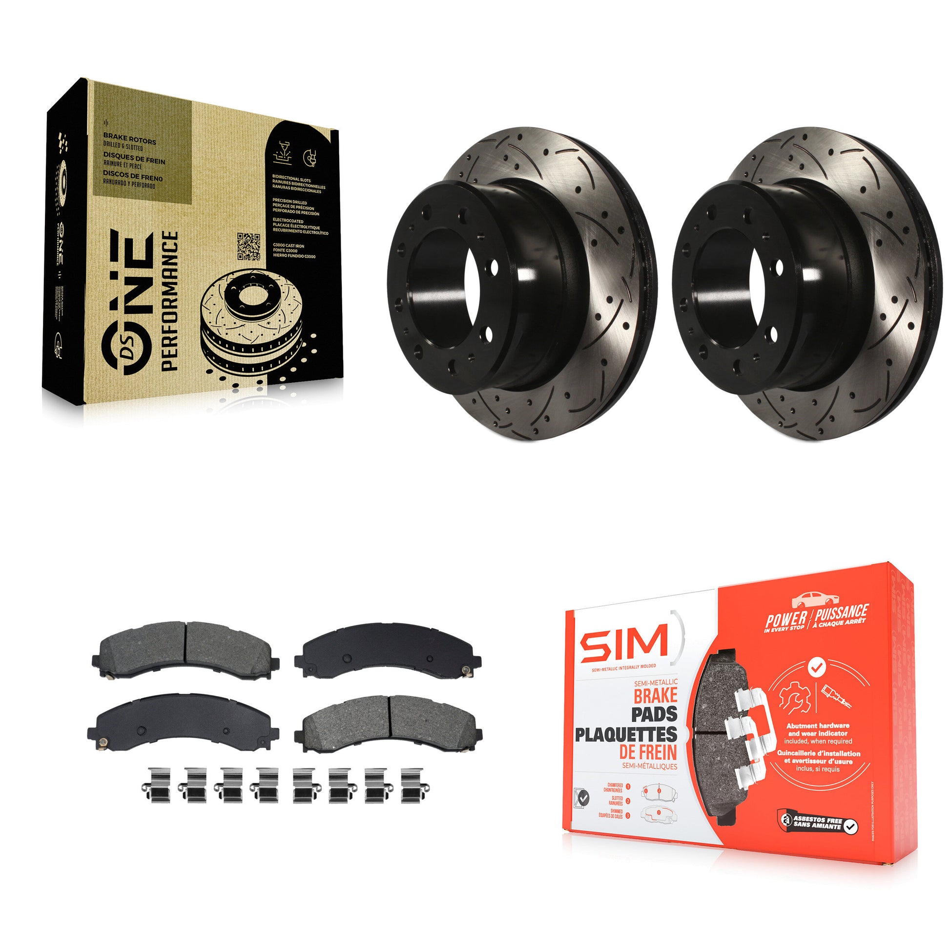 Transit Auto KDS-101208 Disc Brake Kit for 2020-2021 Ram 3500 - Rear