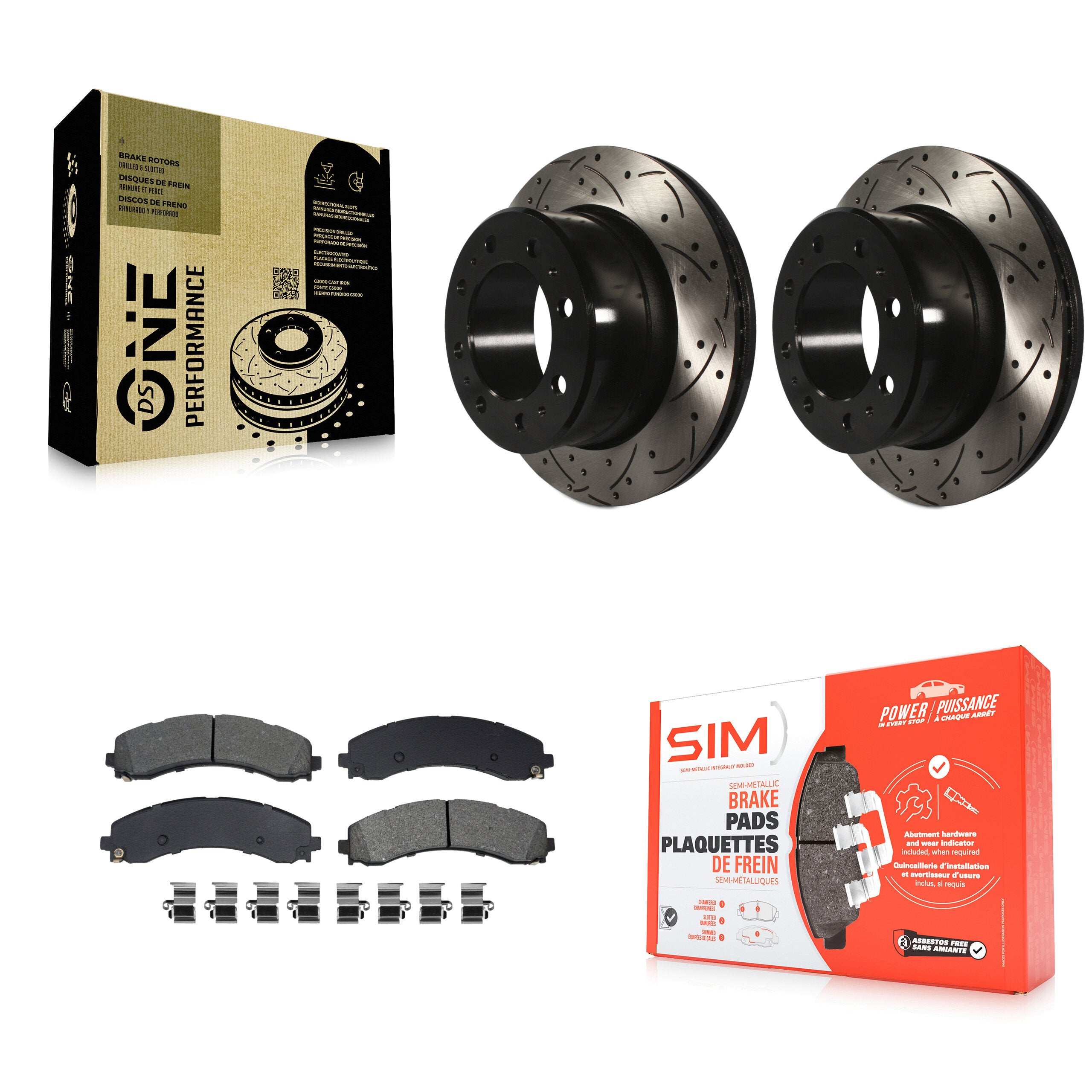 Transit Auto KDS-101208 Disc Brake Kit for 2020-2021 Ram 3500 - Rear