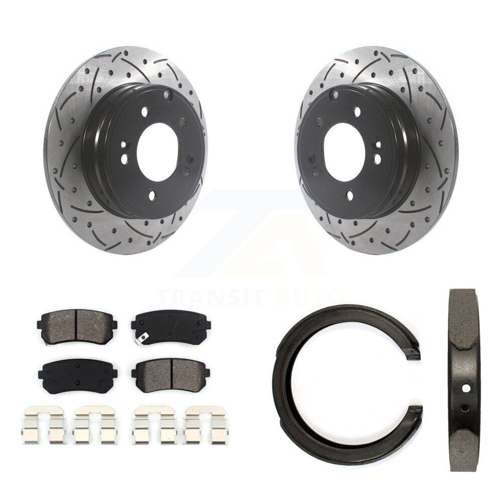 Transit Auto KDS-101221 Disc Brake Kit for 2014-2017 Hyundai Tucson, Hyundai Sonata, Kia Cadenza - Rear