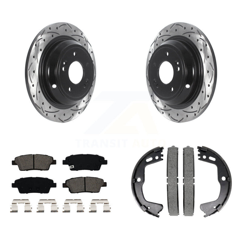 Transit Auto KDS-101225 Disc Brake Kit for 2015-2017 Genesis G80, Hyundai Genesis - Rear