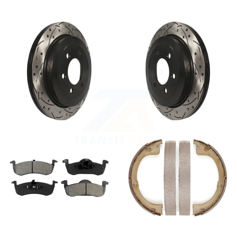 Transit Auto KDS-101240 Disc Brake Kit for 2007-2017 Ford Expedition, Lincoln Navigator - Rear