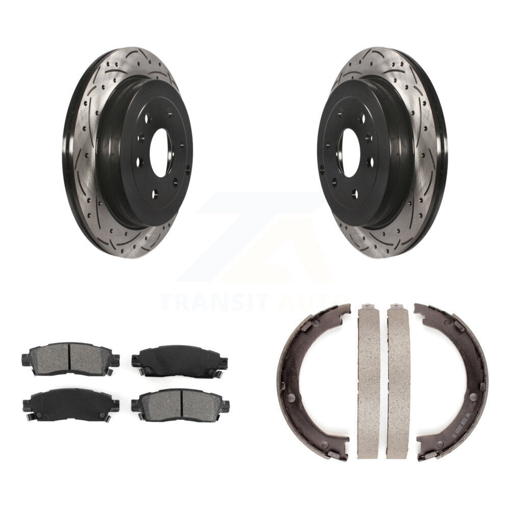 Transit Auto KDS-101264 Disc Brake Kit for 2007-2017 GMC Acadia Limited, Chevrolet Traverse and More - Rear