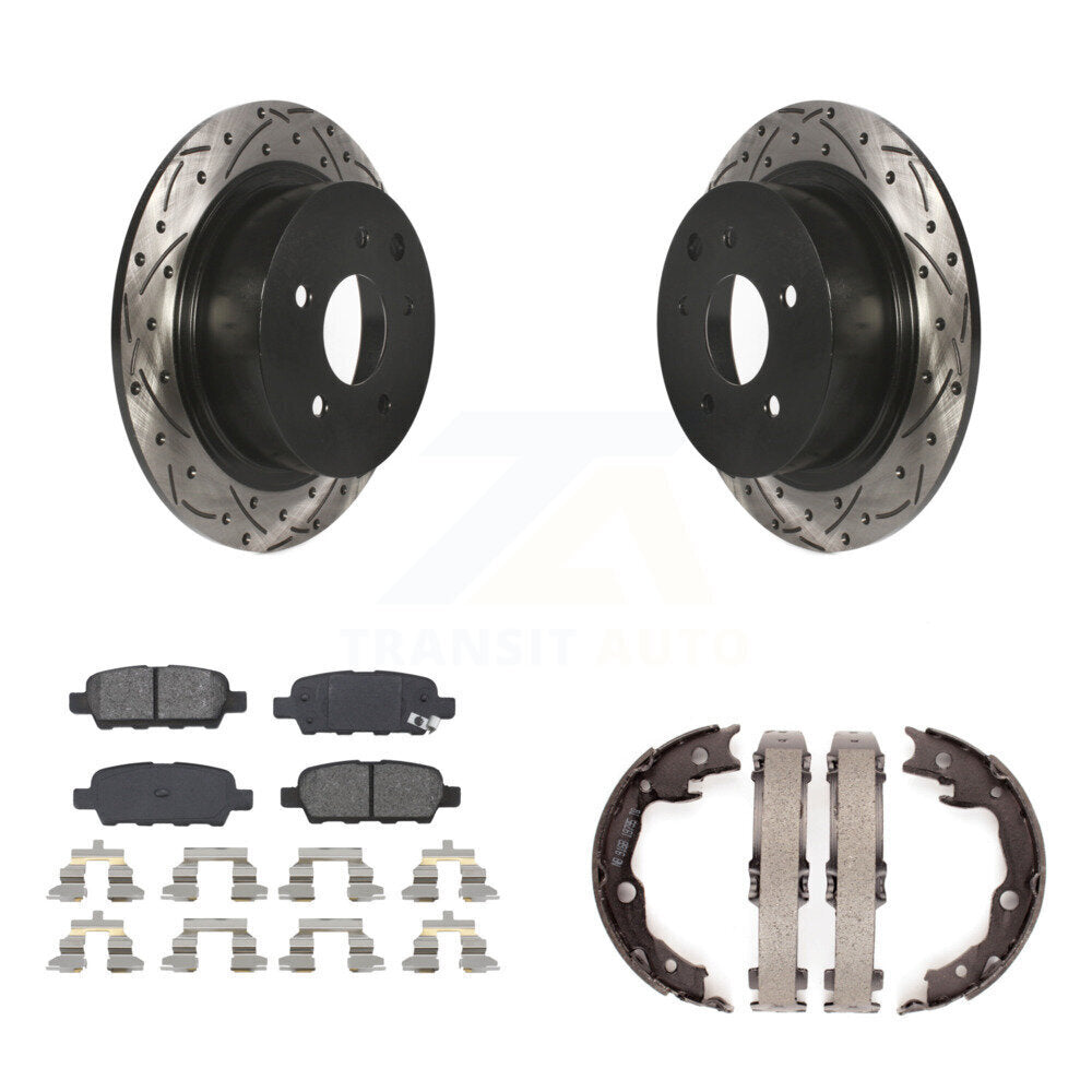 Transit Auto KDS-101266 Disc Brake Kit for 2007-2019 Nissan Juke, Nissan Sentra - Rear