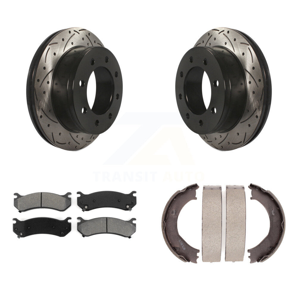 Transit Auto KDS-101282 Disc Brake Kit for 1999-2010 Chevrolet Suburban 2500, GMC Sierra 3500 HD and More - Rear