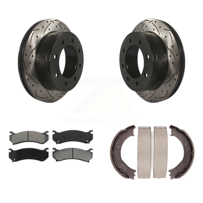 Transit Auto KDS-101282 Disc Brake Kit for 1999-2010 Chevrolet Suburban 2500, GMC Sierra 3500 HD and More - Rear