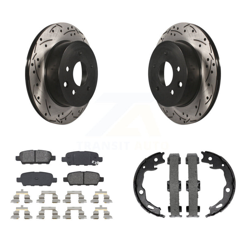 Transit Auto KDS-101318 Disc Brake Kit for 2014-2023 Nissan Rogue Sport, Nissan Rogue, Nissan Qashqai - Rear