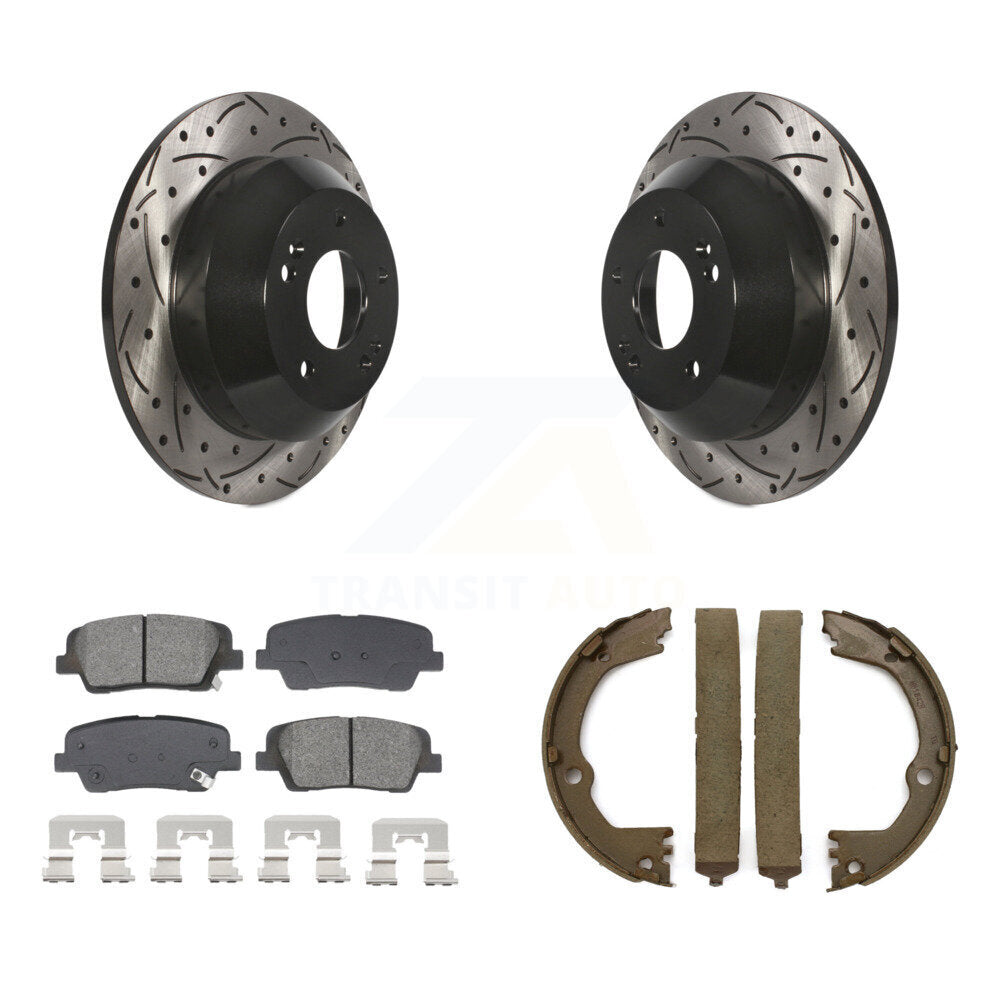 Transit Auto KDS-101321 Disc Brake Kit for 2013-2016 Hyundai Santa Fe XL, Kia Sorento and More - Rear