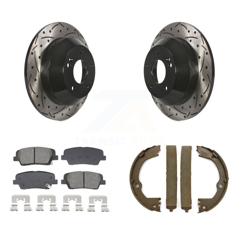 Transit Auto KDS-101321 Disc Brake Kit for 2013-2016 Hyundai Santa Fe XL, Kia Sorento and More - Rear