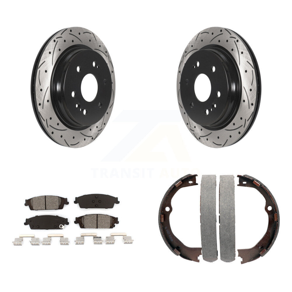 Transit Auto KDS-101331 Disc Brake Kit for 2019 Chevrolet Silverado 1500 LD, GMC Sierra 1500 Limited - Rear