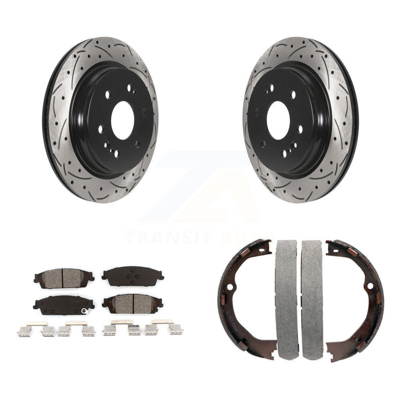 Transit Auto KDS-101331 Disc Brake Kit for 2019 Chevrolet Silverado 1500 LD, GMC Sierra 1500 Limited - Rear